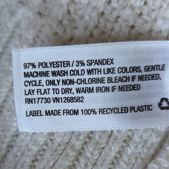 A New Day Cream Puff Sleeve Pullover Sweater Size Medium - Picture 9 of 9